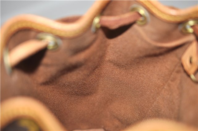 Authentic Louis Vuitton Monogram Montsouris PM Backpack M51137 LV 4600F