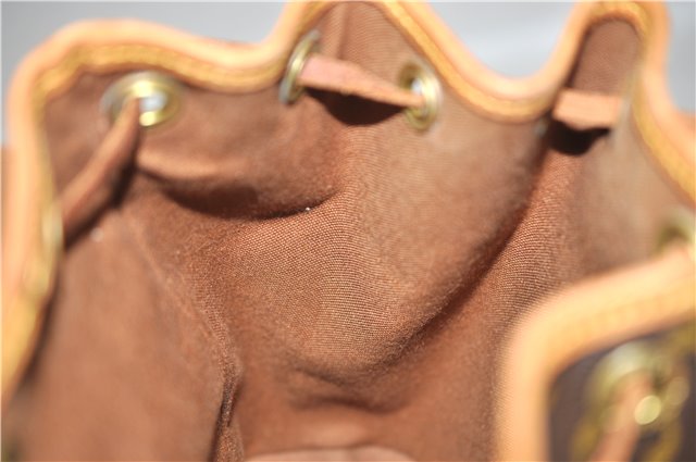 Authentic Louis Vuitton Monogram Montsouris PM Backpack M51137 LV 4600F