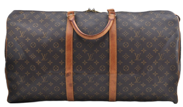 Authentic Louis Vuitton Monogram Keepall 60 Travel Boston Bag M41422 LV 4601F