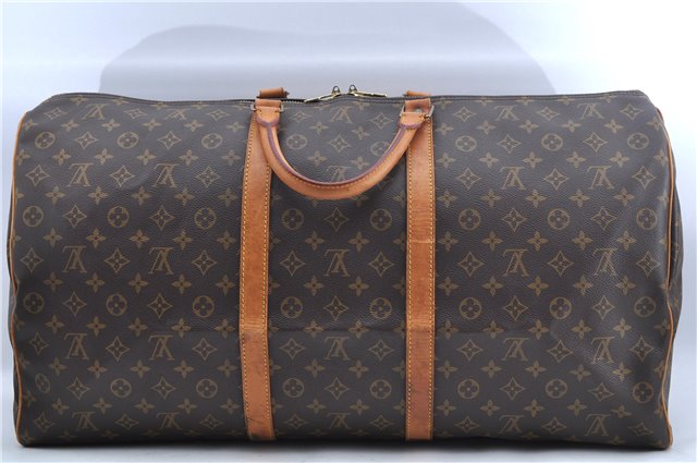Authentic Louis Vuitton Monogram Keepall 60 Travel Boston Bag M41422 LV 4601F