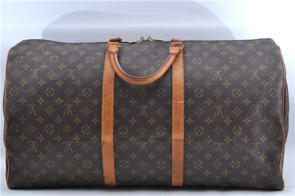 Authentic Louis Vuitton Monogram Keepall 60 Travel Boston Bag M41422 LV 4601F