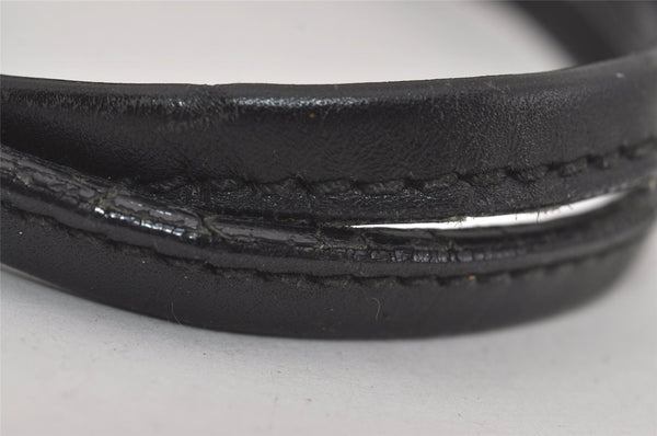 Authentic GUCCI New Britt Shoulder Tote Bag GG Canvas Leather 169946 Black 4601I