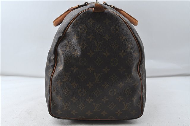 Authentic Louis Vuitton Monogram Keepall 55 Boston Bag M41424 LV 4603D