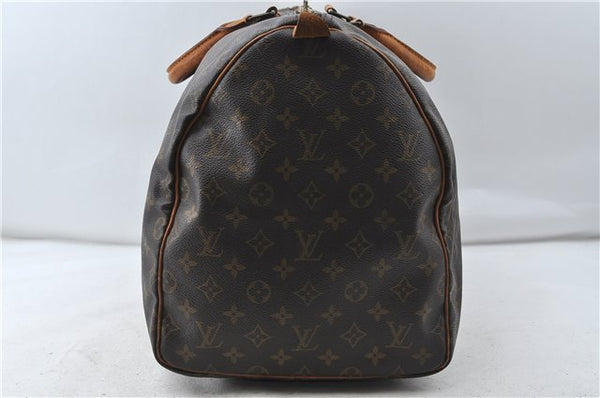 Authentic Louis Vuitton Monogram Keepall 55 Boston Bag M41424 LV 4603D