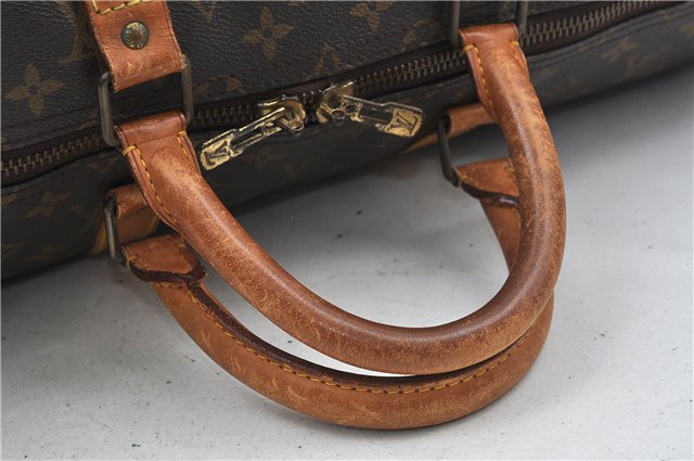 Authentic Louis Vuitton Monogram Keepall 55 Boston Bag M41424 LV 4603D