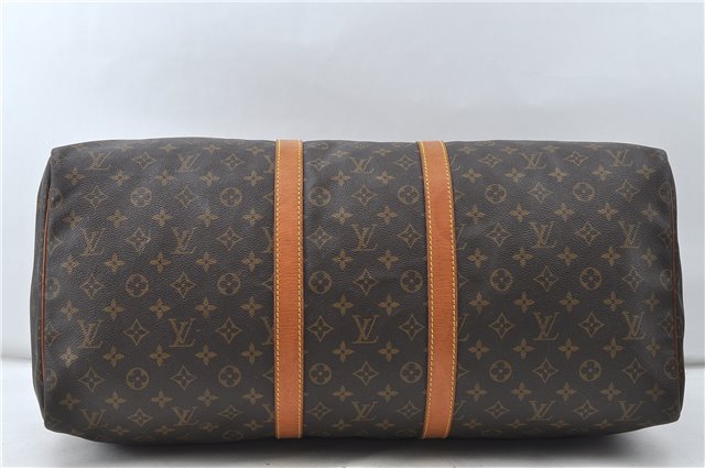 Authentic Louis Vuitton Monogram Keepall 55 Boston Bag M41424 LV 4603D