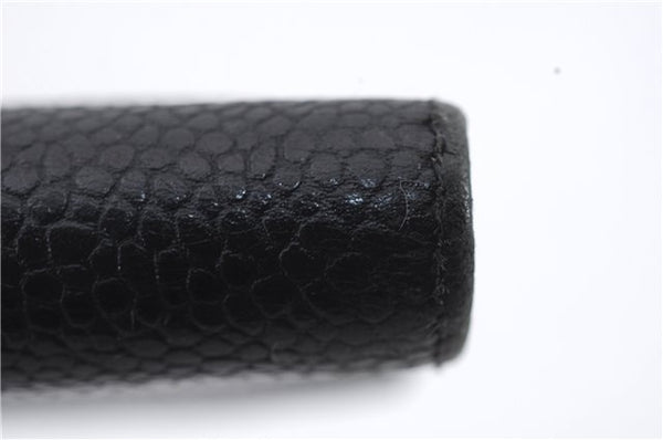 Authentic CHANEL Caviar Skin CoCo Mark Long Wallet Purse Black 4604C