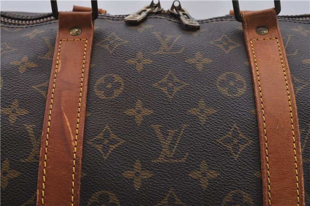 Authentic Louis Vuitton Monogram Keepall 55 Travel Boston Bag M41424 LV 4604D