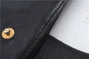 Authentic CHANEL Calf Skin CoCo Mark Long Bifold Wallet Purse Black 4605C