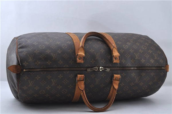 Authentic Louis Vuitton Monogram Keepall 55 Boston Bag M41424 LV 4605D