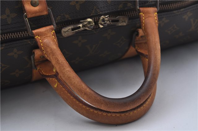 Authentic Louis Vuitton Monogram Keepall 55 Boston Bag M41424 LV 4605D