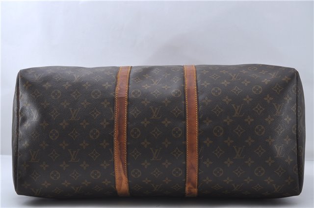 Authentic Louis Vuitton Monogram Keepall 55 Boston Bag M41424 LV 4605D