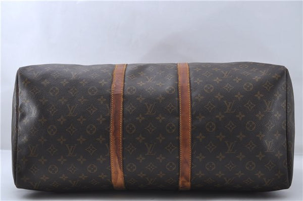 Authentic Louis Vuitton Monogram Keepall 55 Boston Bag M41424 LV 4605D