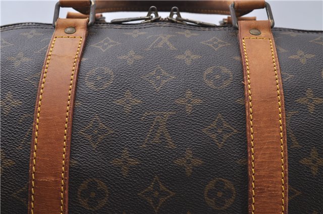Authentic Louis Vuitton Monogram Keepall 55 Boston Bag M41424 LV 4605D