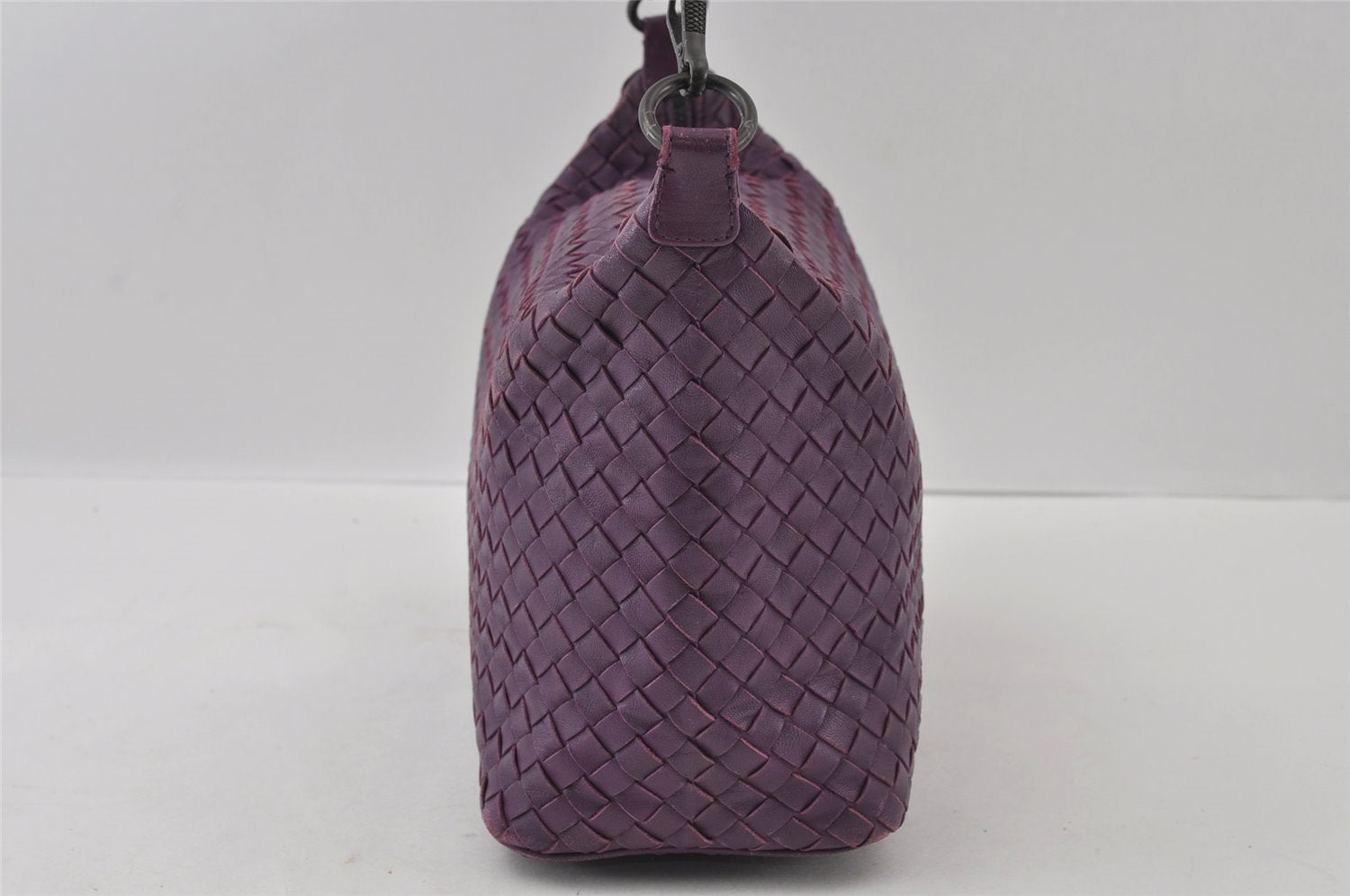 Authentic BOTTEGA VENETA Intrecciato Leather Shoulder Hand Bag Purple 4605I