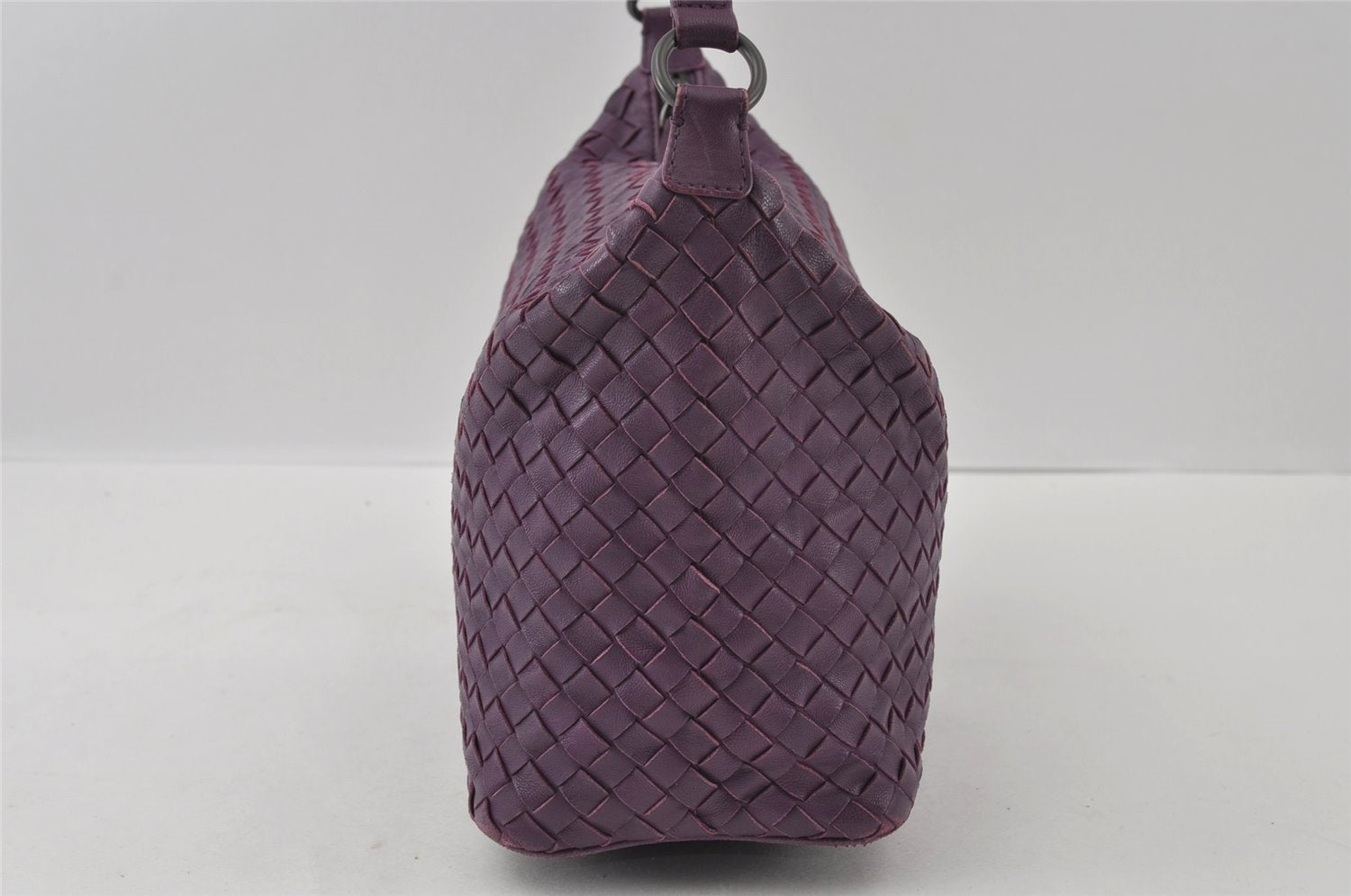 Authentic BOTTEGA VENETA Intrecciato Leather Shoulder Hand Bag Purple 4605I