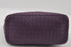 Authentic BOTTEGA VENETA Intrecciato Leather Shoulder Hand Bag Purple 4605I