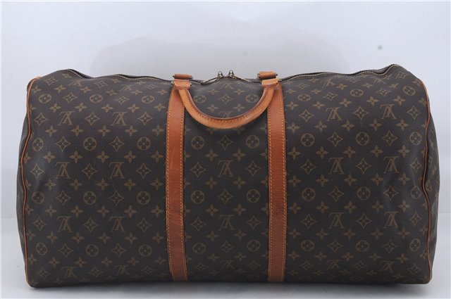 Authentic Louis Vuitton Monogram Keepall 60 Travel Boston Bag M41422 LV 4606D