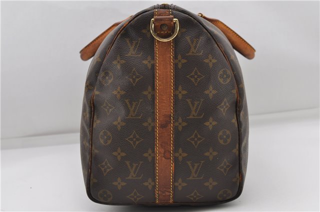 Auth Louis Vuitton Monogram Keepall Bandouliere 45 Boston Bag M41418 LV 4607D