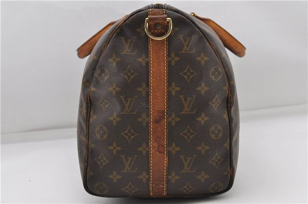Auth Louis Vuitton Monogram Keepall Bandouliere 45 Boston Bag M41418 LV 4607D