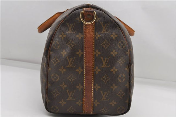 Auth Louis Vuitton Monogram Keepall Bandouliere 45 Boston Bag M41418 LV 4607D