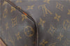 Auth Louis Vuitton Monogram Keepall Bandouliere 45 Boston Bag M41418 LV 4607D