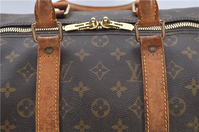 Auth Louis Vuitton Monogram Keepall Bandouliere 45 Boston Bag M41418 LV 4607D