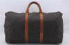 Auth Louis Vuitton Monogram Keepall Bandouliere 50 Boston Bag M41416 LV 4608D