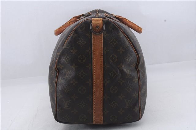 Auth Louis Vuitton Monogram Keepall Bandouliere 50 Boston Bag M41416 LV 4608D