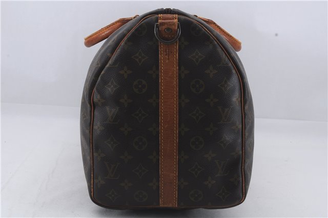 Auth Louis Vuitton Monogram Keepall Bandouliere 50 Boston Bag M41416 LV 4608D