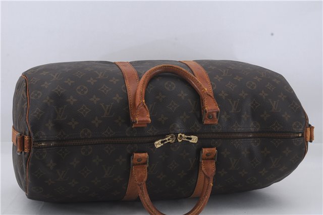 Auth Louis Vuitton Monogram Keepall Bandouliere 50 Boston Bag M41416 LV 4608D