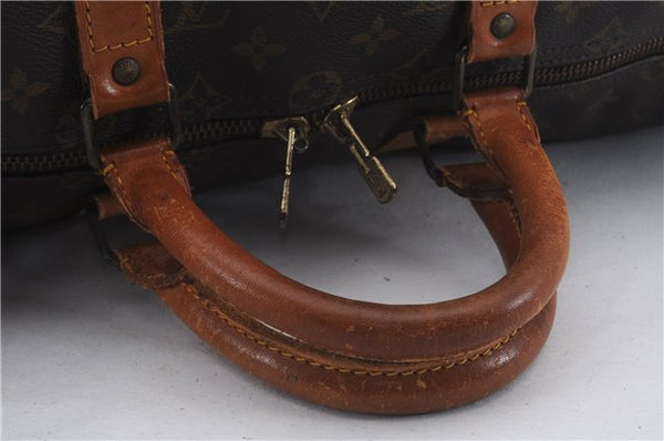 Auth Louis Vuitton Monogram Keepall Bandouliere 50 Boston Bag M41416 LV 4608D