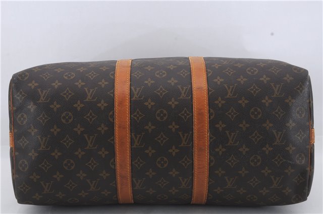 Auth Louis Vuitton Monogram Keepall Bandouliere 50 Boston Bag M41416 LV 4608D
