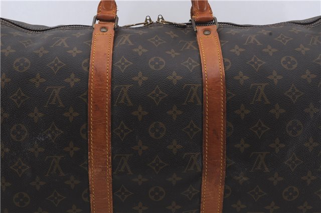 Auth Louis Vuitton Monogram Keepall Bandouliere 50 Boston Bag M41416 LV 4608D