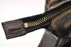 Authentic FENDI Vintage Zucca Hand Bag Purse Canvas Leather Brown 4608I