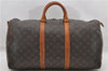 Auth Louis Vuitton Monogram Keepall Bandouliere 50 Boston Bag M41416 LV 4609D