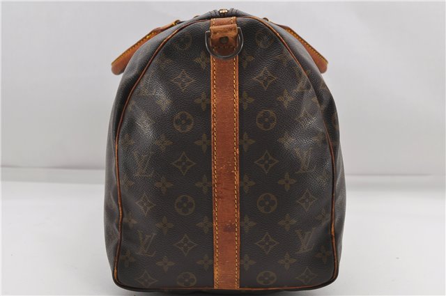 Auth Louis Vuitton Monogram Keepall Bandouliere 50 Boston Bag M41416 LV 4609D