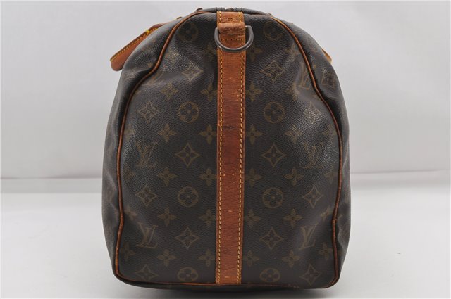 Auth Louis Vuitton Monogram Keepall Bandouliere 50 Boston Bag M41416 LV 4609D