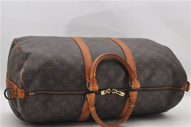 Auth Louis Vuitton Monogram Keepall Bandouliere 50 Boston Bag M41416 LV 4609D