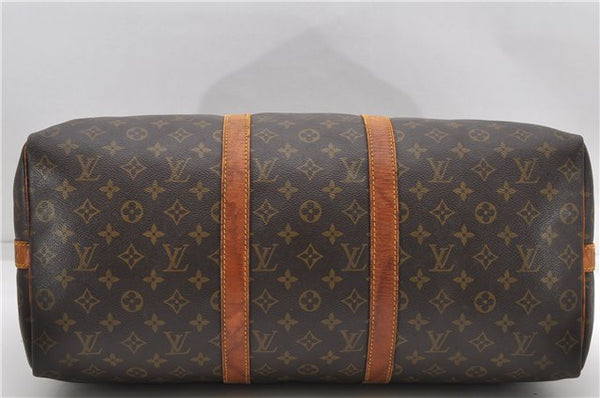 Auth Louis Vuitton Monogram Keepall Bandouliere 50 Boston Bag M41416 LV 4609D