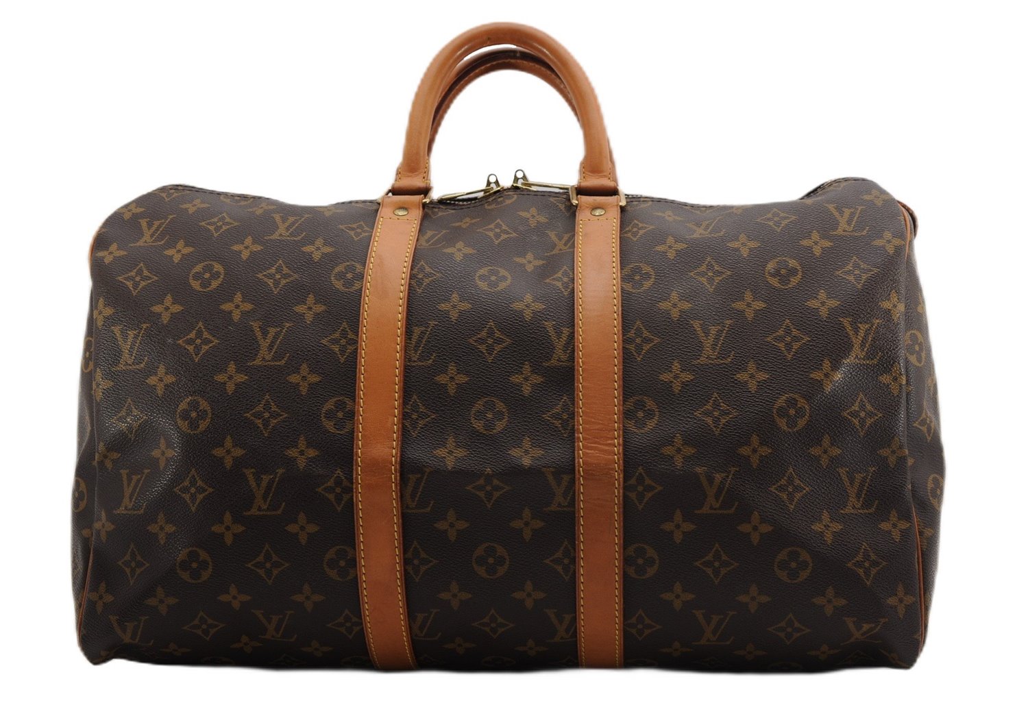 Authentic Louis Vuitton Monogram Keepall 45 Travel Boston Bag M41428 LV 4609F