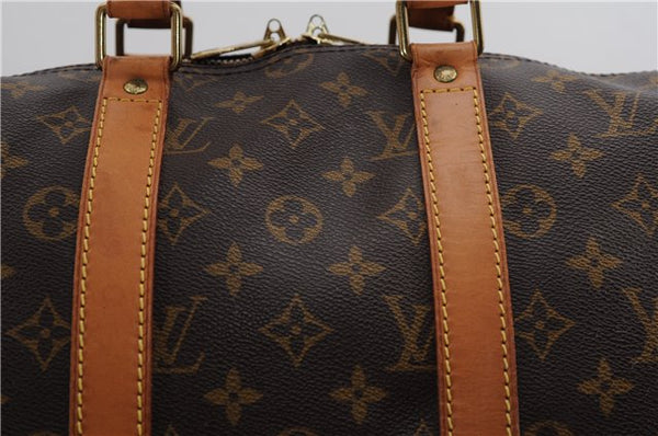 Authentic Louis Vuitton Monogram Keepall 45 Travel Boston Bag M41428 LV 4609F