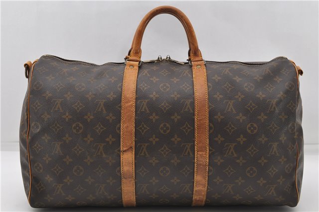 Auth Louis Vuitton Monogram Keepall Bandouliere 50 Boston Bag M41416 LV 4610D