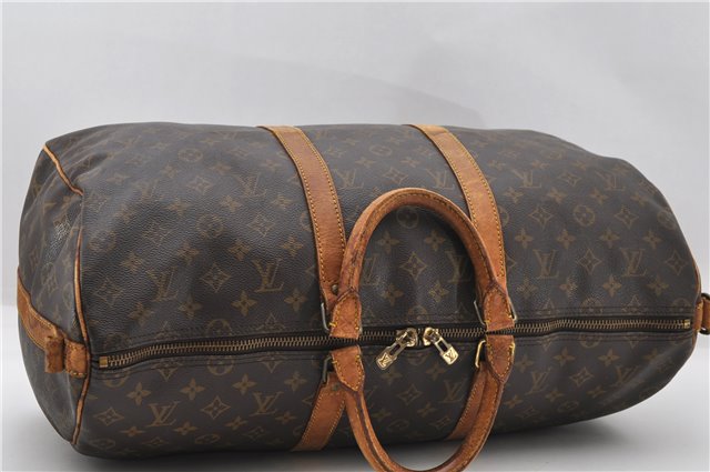 Auth Louis Vuitton Monogram Keepall Bandouliere 50 Boston Bag M41416 LV 4610D