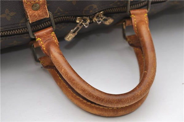 Auth Louis Vuitton Monogram Keepall Bandouliere 50 Boston Bag M41416 LV 4610D