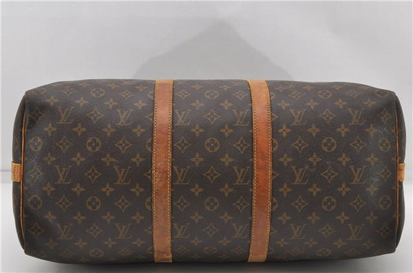 Auth Louis Vuitton Monogram Keepall Bandouliere 50 Boston Bag M41416 LV 4610D