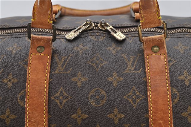 Auth Louis Vuitton Monogram Keepall Bandouliere 50 Boston Bag M41416 LV 4610D