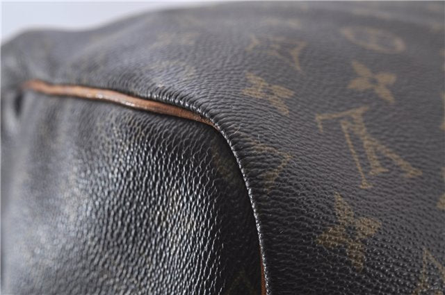 Auth Louis Vuitton Monogram Keepall Bandouliere 55 Boston Bag M41414 LV 4611D