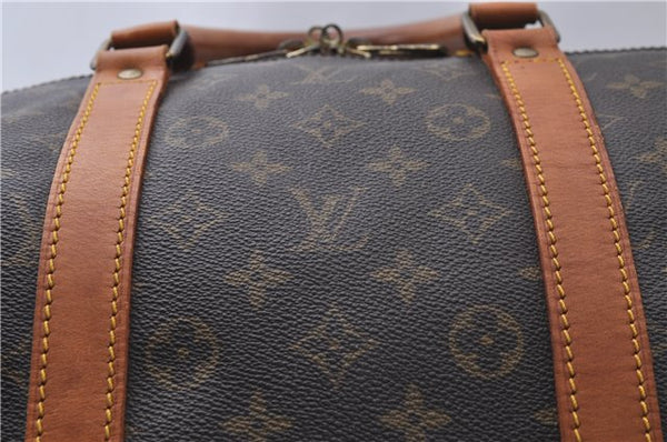 Auth Louis Vuitton Monogram Keepall Bandouliere 55 Boston Bag M41414 LV 4611D