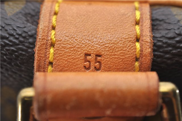 Auth Louis Vuitton Monogram Keepall Bandouliere 55 Boston Bag M41414 LV 4612D